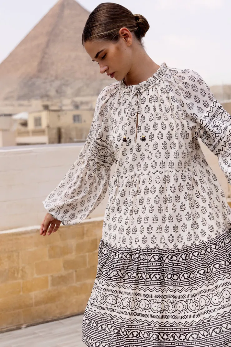 Oliphant Short & Mini Dresses|Dresses>Balloon Sleeve Short- Samba Black