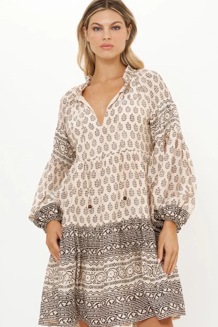 Oliphant Short & Mini Dresses|Dresses>Balloon Sleeve Short- Samba Black