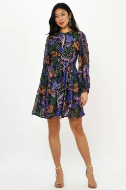 Oliphant Short & Mini Dresses>Balloon Waisted Mini- Turin Peri