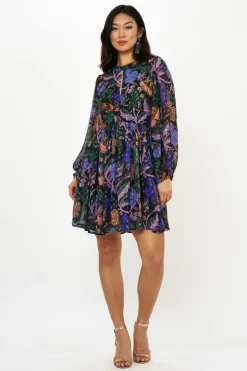Oliphant Short & Mini Dresses>Balloon Waisted Mini- Turin Peri