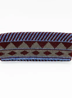 Oliphant Accessories|Bags>Beaded Clutch- Mezcal Maroon Gold