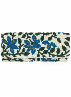 Oliphant Accessories|Bags>Beaded Clutch- Mondavi Blue Green