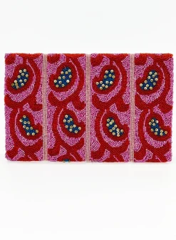 Oliphant Accessories|Bags>Beaded Envelope- Samode Red