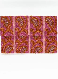 Oliphant Accessories|Bags>Beaded Envelope- Samode Tangerine