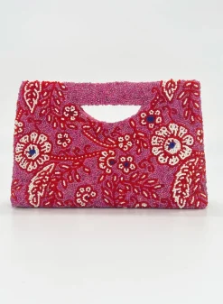 Oliphant Accessories|Bags>Beaded Handbag- Carolina Pink