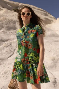 Oliphant Short & Mini Dresses|Dresses>Cap Sleeve Mini- Sutton Green