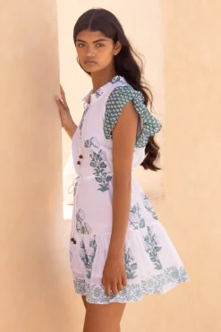 Oliphant Short & Mini Dresses|Dresses>Cinched Flirty Short- Salvia Green