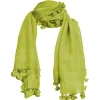 Oliphant Accessories|Scarves>Citron Tassel Scarf