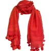 Oliphant Accessories|Scarves>Flame Tassel Scarf