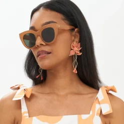 Oliphant Accessories|Earrings>Jardin Earrings- Coral