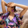 Oliphant Accessories|Earrings>Kauai Earrings- Purple