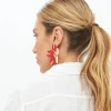 Oliphant Accessories|Earrings>Kauai Earrings- Red