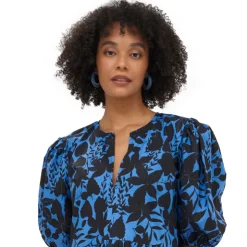 Oliphant Accessories|Earrings>Milano Hoops- Cobalt