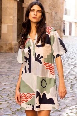Oliphant Short & Mini Dresses|Dresses>Pocket Dress- Riviera Sage