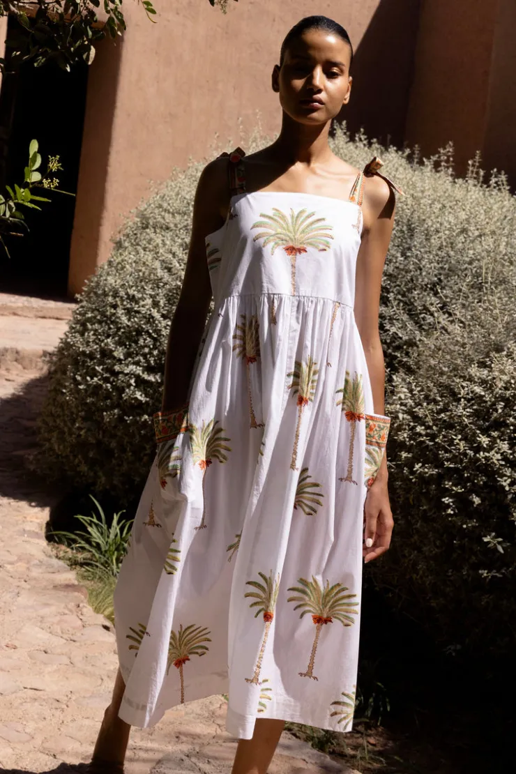 Oliphant Midis|Dresses>Tie Strap Pocket Midi- Canary Green